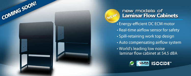 New Models of Laminar Flow Cabinets - Coming Soon!